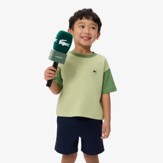 Katoen T-shirt met contrasterende rand