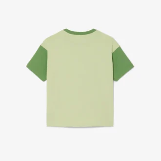 Katoen T-shirt met contrasterende rand