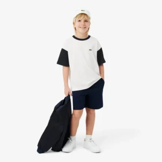 Katoen T-shirt met contrasterende rand