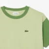 Katoen T-shirt met contrasterende rand