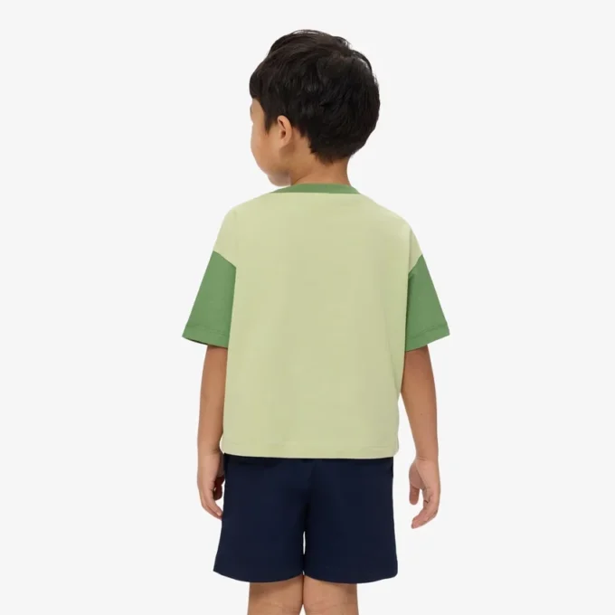 Katoen T-shirt met contrasterende rand