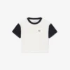 Katoen T-shirt met contrasterende rand