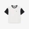 Katoen T-shirt met contrasterende rand