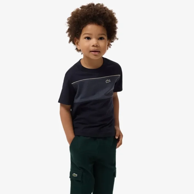 Katoen T-shirt met kleurblokken