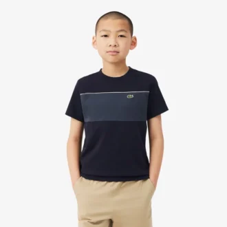 Katoen T-shirt met kleurblokken