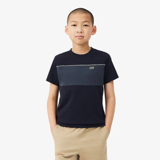Katoen T-shirt met kleurblokken