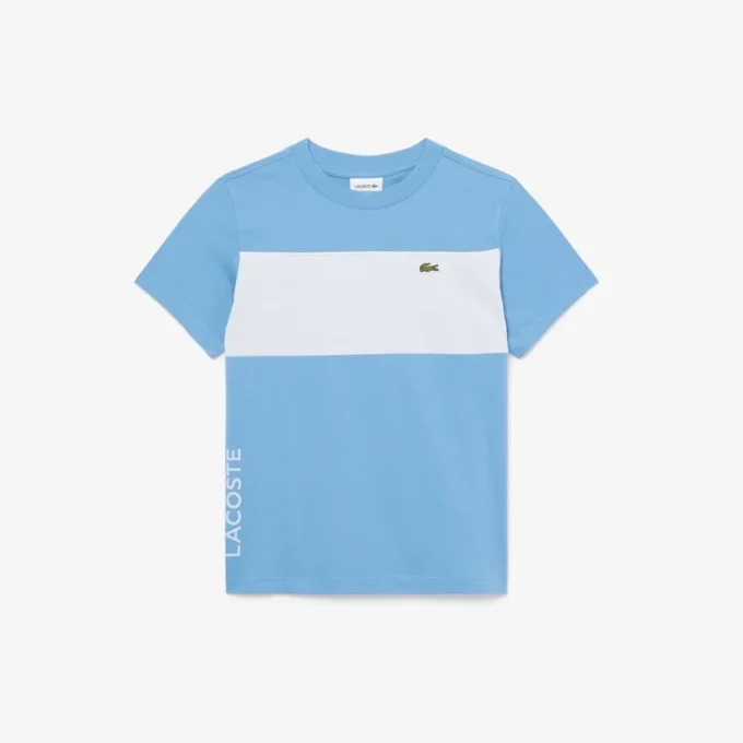 Katoen T-shirt met kleurblokken