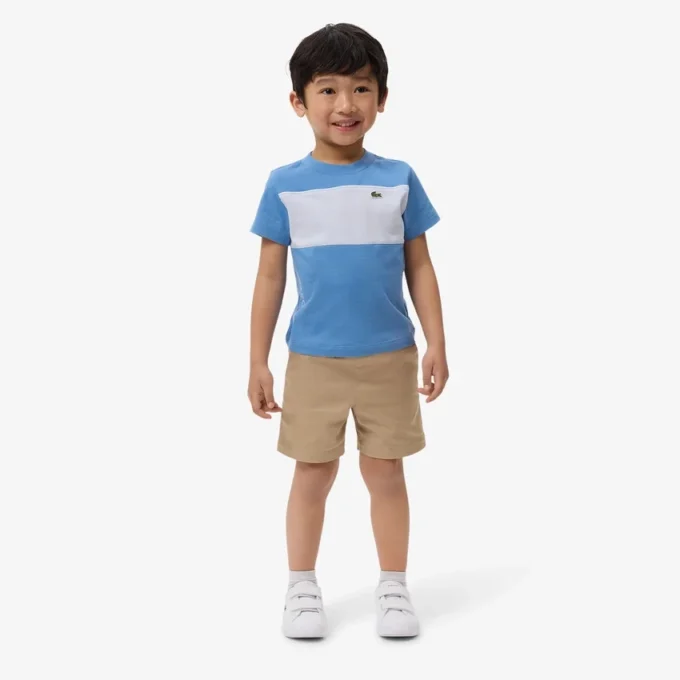 Katoen T-shirt met kleurblokken