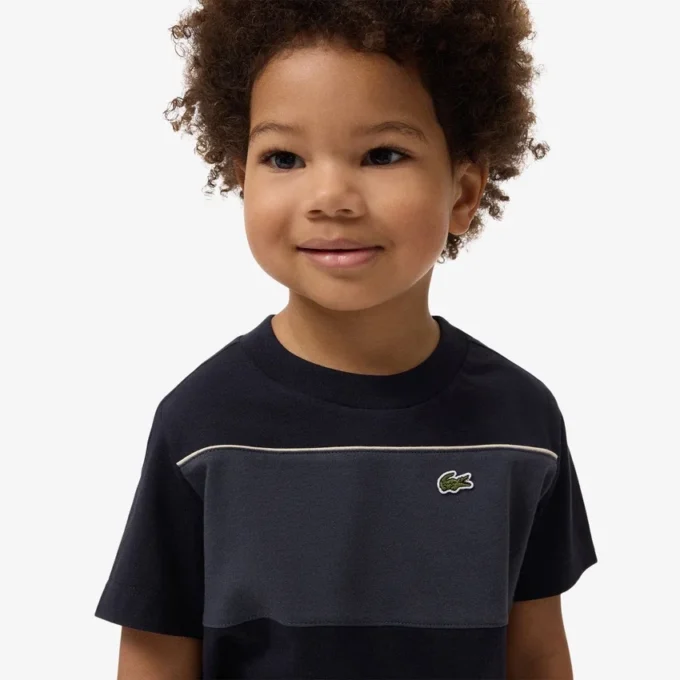 Katoen T-shirt met kleurblokken