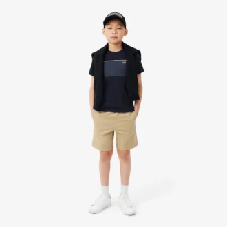 Katoen T-shirt met kleurblokken