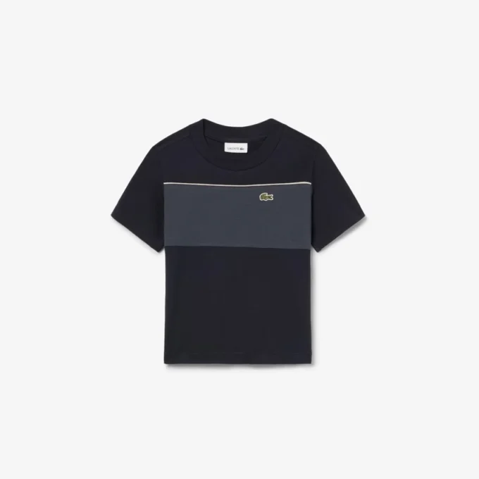 Katoen T-shirt met kleurblokken