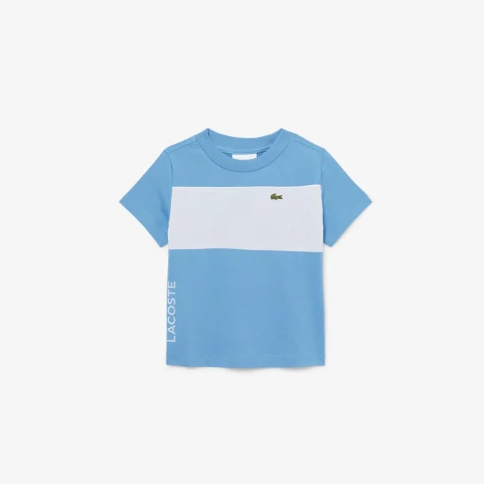 Katoen T-shirt met kleurblokken
