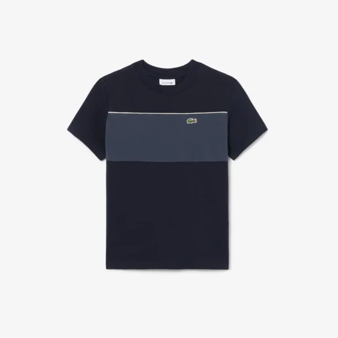 Katoen T-shirt met kleurblokken