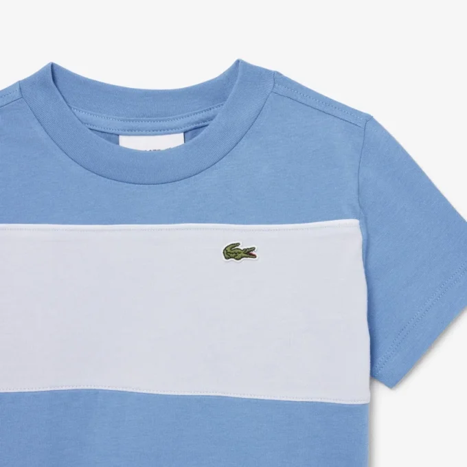 Katoen T-shirt met kleurblokken
