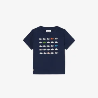Katoen T-shirt met krokodillenprint