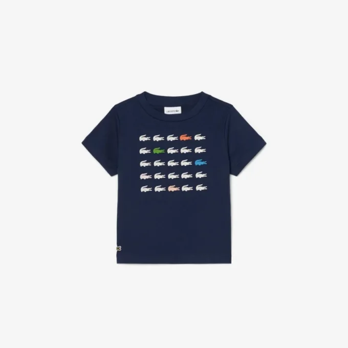 Katoen T-shirt met krokodillenprint