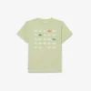Katoen T-shirt met krokodillenprint