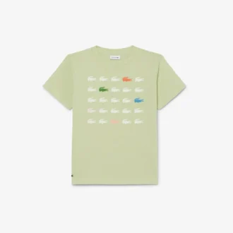 Katoen T-shirt met krokodillenprint