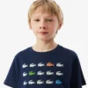 Katoen T-shirt met krokodillenprint
