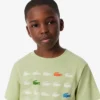 Katoen T-shirt met krokodillenprint