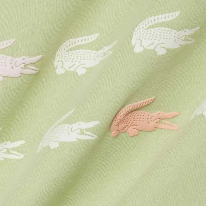 Katoen T-shirt met krokodillenprint