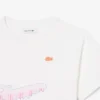 Katoen T-shirt met krokodillenprint