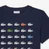 Katoen T-shirt met krokodillenprint