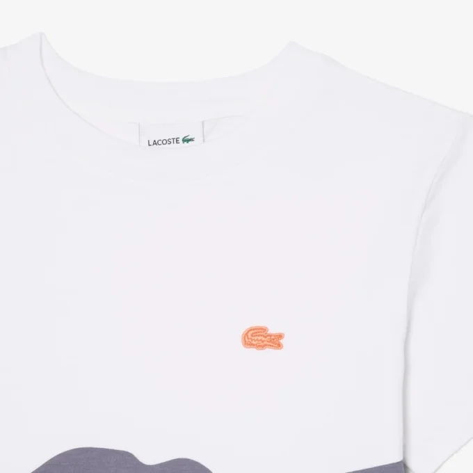 Katoen T-shirt met krokodillenprint