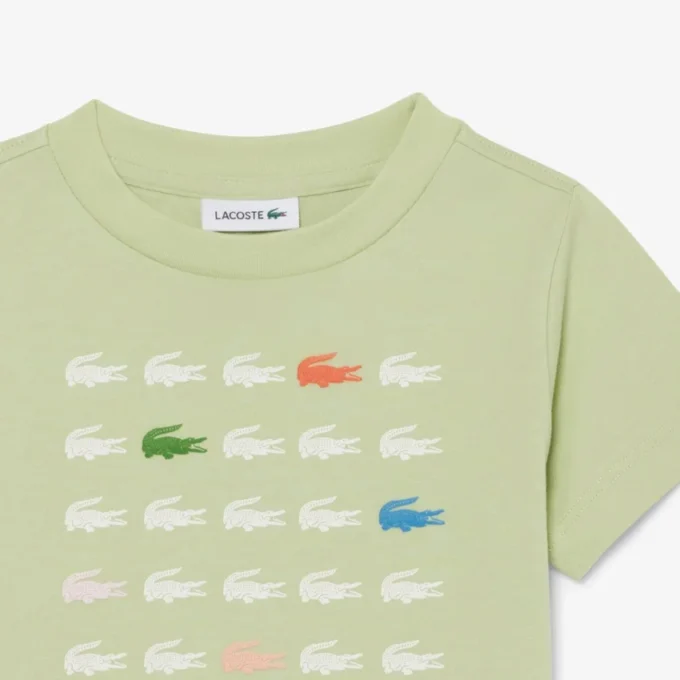 Katoen T-shirt met krokodillenprint