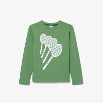 Katoen T-shirt met lange mouwen