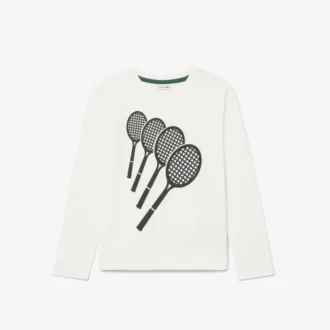 Katoen T-shirt met lange mouwen