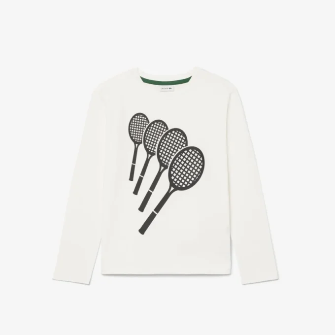 Katoen T-shirt met lange mouwen