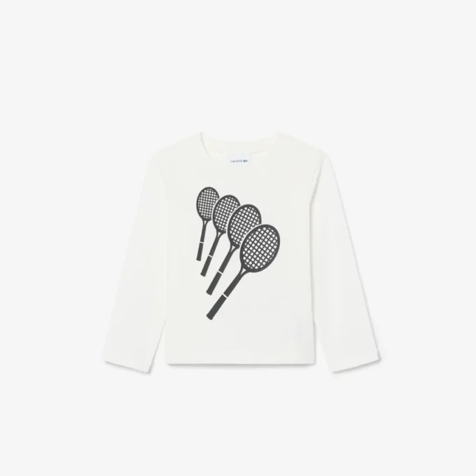 Katoen T-shirt met lange mouwen