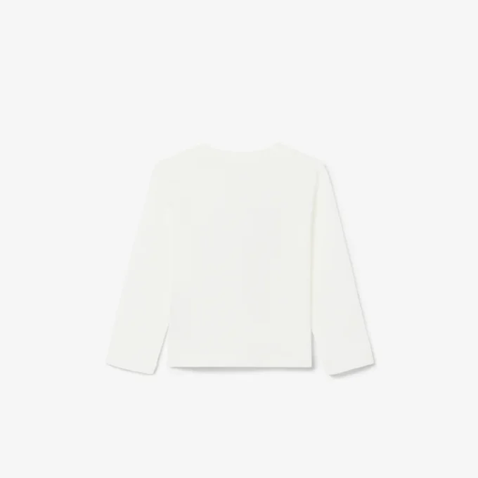 Katoen T-shirt met lange mouwen