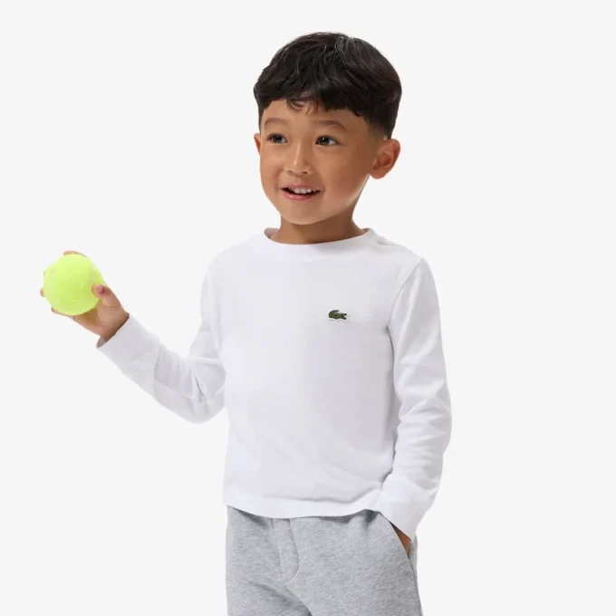 Katoen T-shirt met lange mouwen voor kinderen