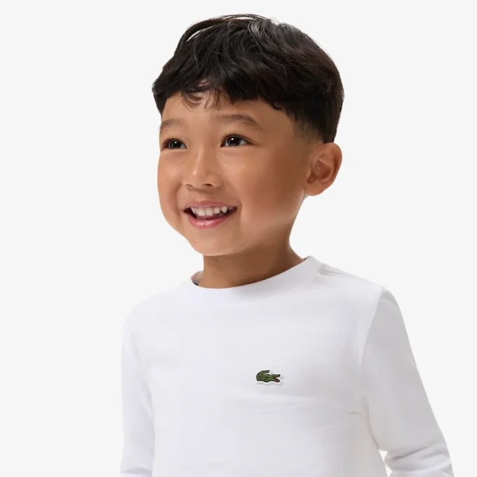 Katoen T-shirt met lange mouwen voor kinderen