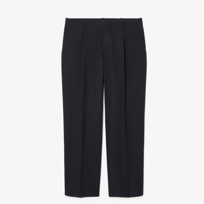 Katoenen chino met rechte pasvorm