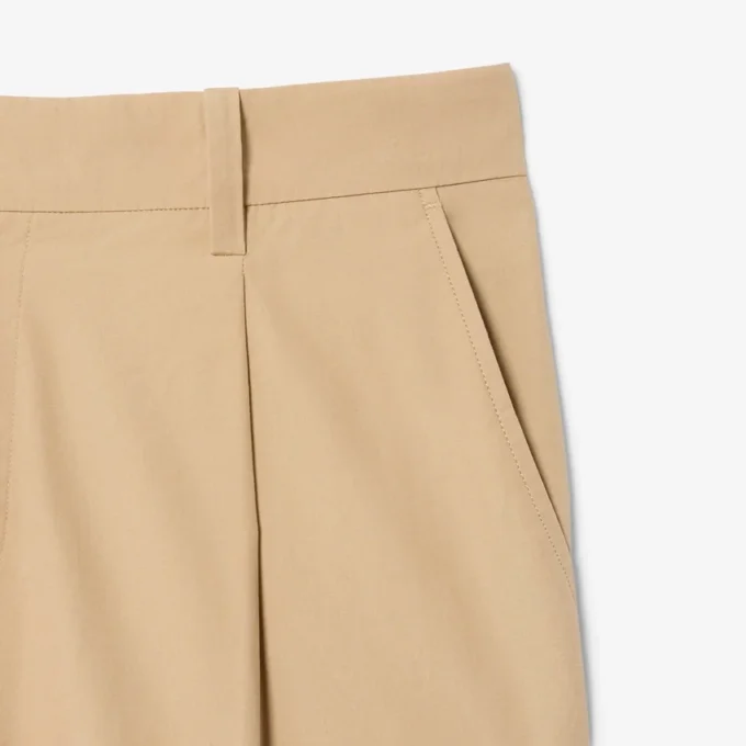 Katoenen chino met rechte pasvorm