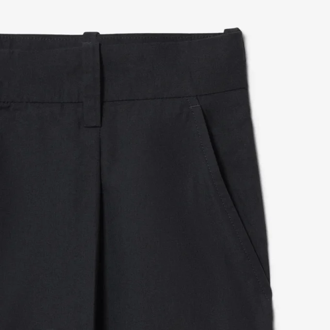 Katoenen chino met rechte pasvorm