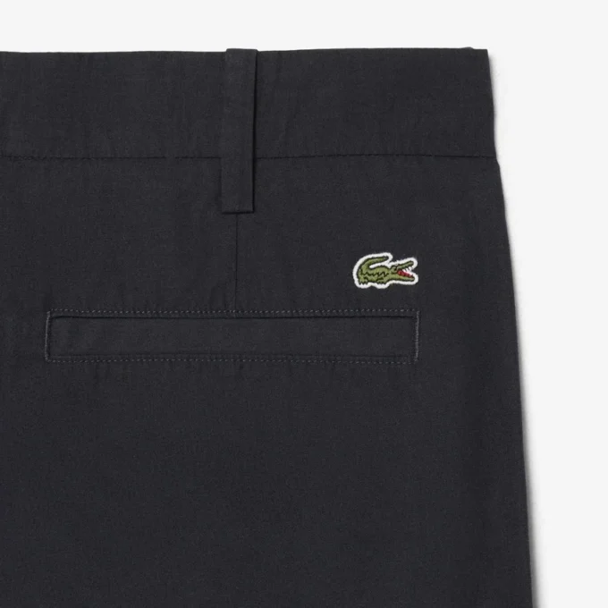 Katoenen chino met rechte pasvorm