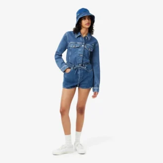 Katoenen denim shorts