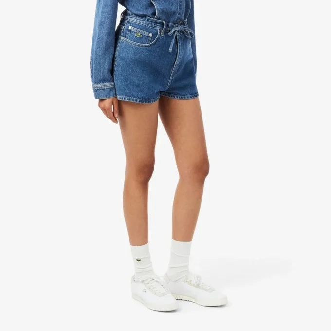 Katoenen denim shorts