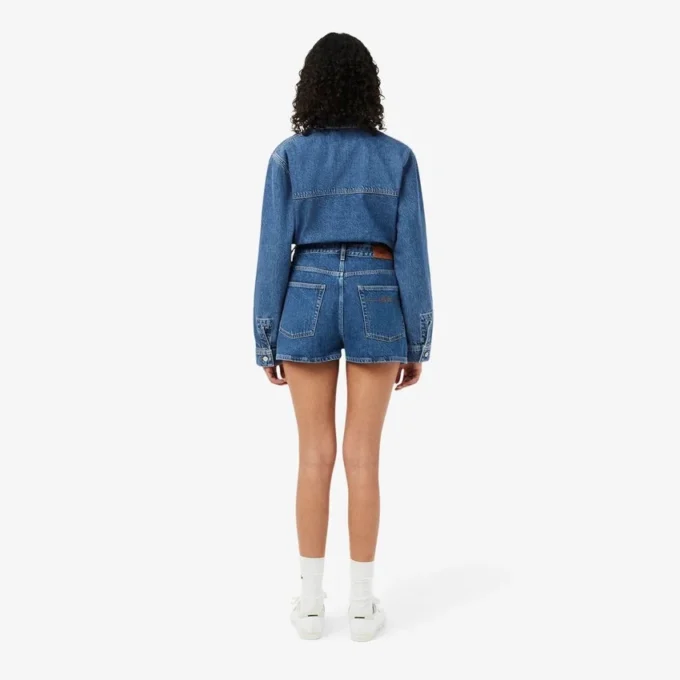 Katoenen denim shorts