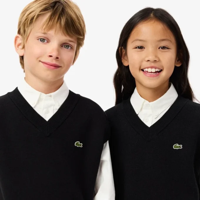 Katoenen en wollen vest voor kinderen