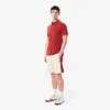 Katoenen fleece shorts met kleurblokken voor heren