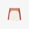 Katoenen fleece shorts met kleurblokken voor heren