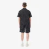 Katoenen korte broek met krokodillenprint en strepen