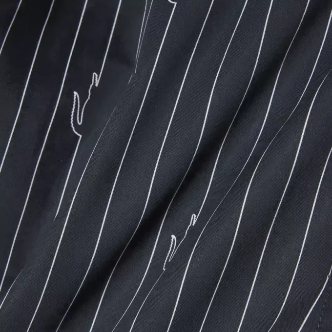Katoenen korte broek met krokodillenprint en strepen