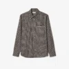 Katoenen overhemd met print en regular fit