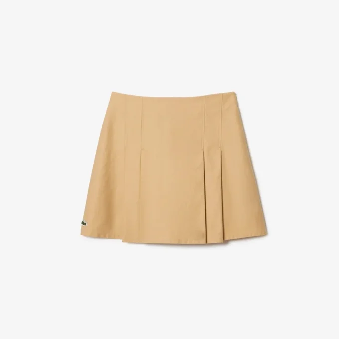 Katoenen plooirok voor dames